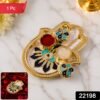 Hand Shaped Kankavati – Elegant Puja Storage with Enamel Work