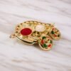 Kumkum Holder – Elegant Mango Shape with Twin Compartments for Puja