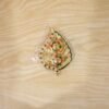 Kumkum Holder – Elegant Mango Shape with Twin Compartments for Puja