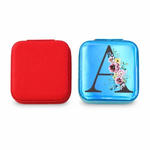 Mini Jewelry Organizer Box with Mirror – Portable Travel Case for Rings and Earrings