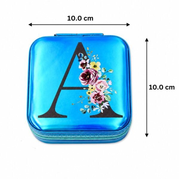 Mini Jewelry Organizer Box with Mirror – Portable Travel Case for Rings and Earrings