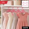 22278.jpg Kids Plastic Clothes Hangers Set of 4 Cute Bow Design Baby Wardrobe (4 Pc Set)