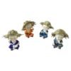 Baby Monk Buddha Decorative Figurine Set for Car Dashboard and Home Decor (4 Pc)