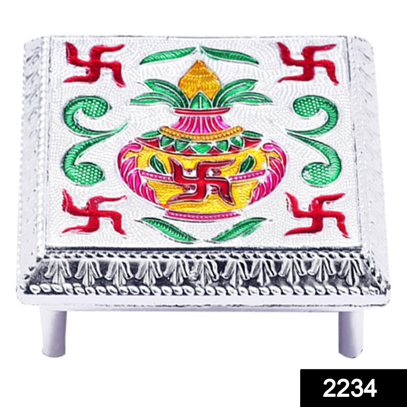 Aluminium Foil Bajot – Handcrafted Pooja Chowki for Home | Styleva