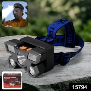 227 USB Rechargeable Headlamp – 5 LED Outdoor Light | Indo Glow