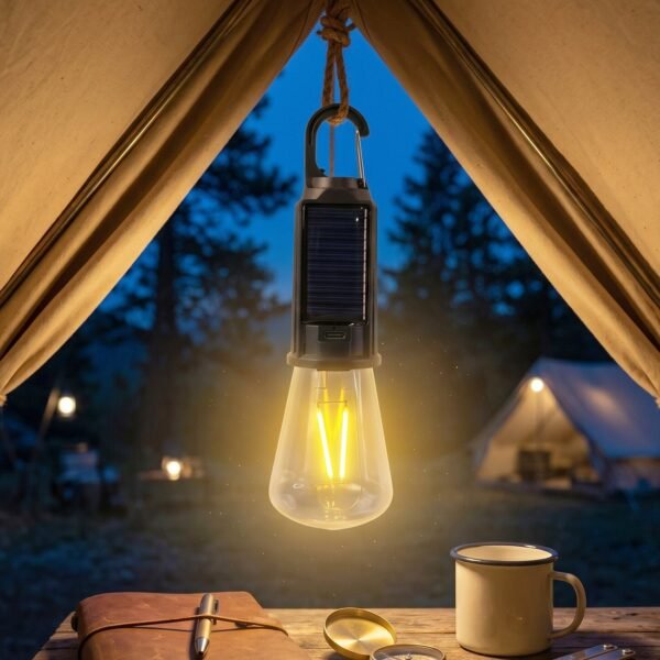 Solar Rechargeable Camping Lamp – Eco-Friendly & Portable Lighting
