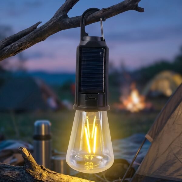 Solar Rechargeable Camping Lamp – Eco-Friendly & Portable Lighting