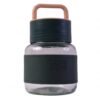 Glass Water Bottle – Stylish, Portable with Handle & Leather Sleeve