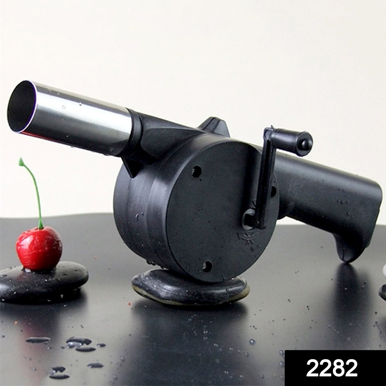 BBQ Air Blower Fan – Portable Hand Crank for Charcoal Grills | Velvet Wheels