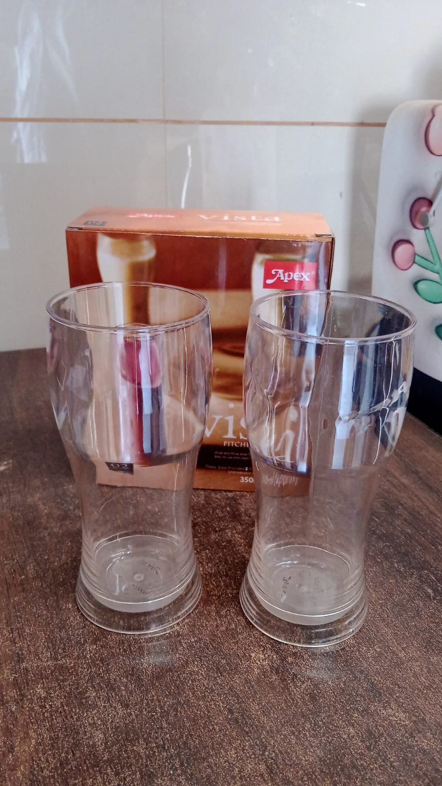 Unbreakable Pitcher Glass Set – Durable 350ML Plastic Tumblers