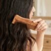 Natural Wooden Hair Comb – Anti Static for Silky, Tangle-Free Hair