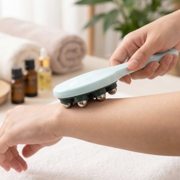 Handheld Body Massager – 7 Steel Balls for Muscle Relief