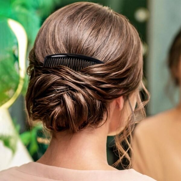Plastic Hair Styling Side Comb – Firm Grip for Updos & Buns