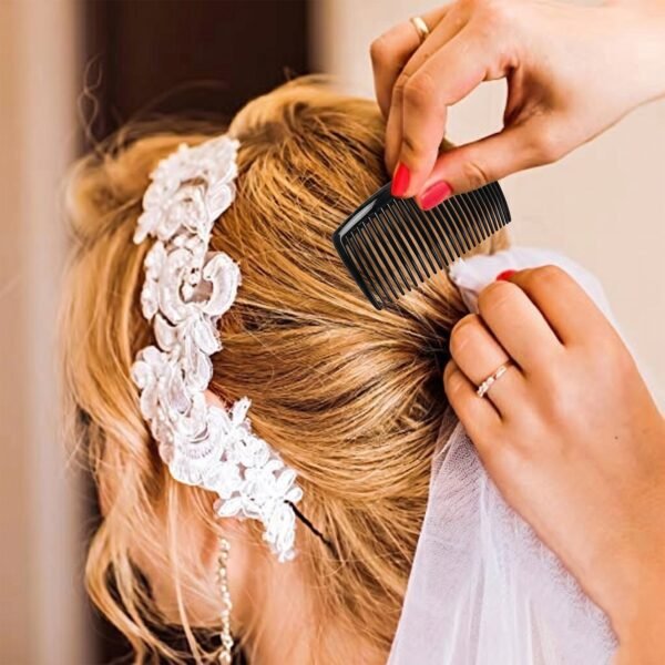 Plastic Hair Styling Side Comb – Firm Grip for Updos & Buns