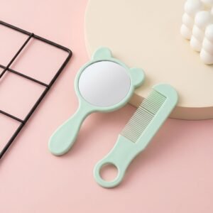 Comb and Mirror Grooming Kit – Compact 2-in-1 Vanity Set for Girls