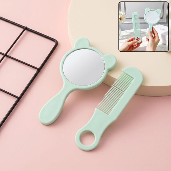 Comb and Mirror Grooming Kit – Compact 2-in-1 Vanity Set for Girls
