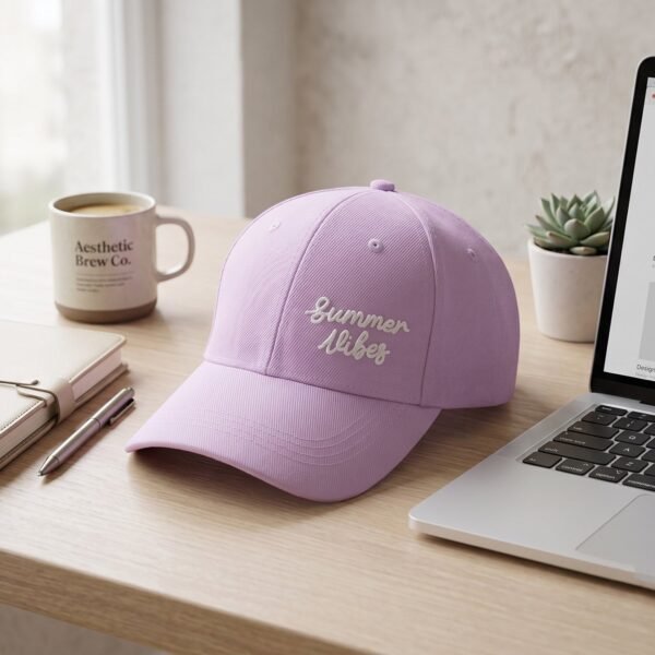 Summer Vibes Embroidered Baseball Cap – Stylish Sun Protection