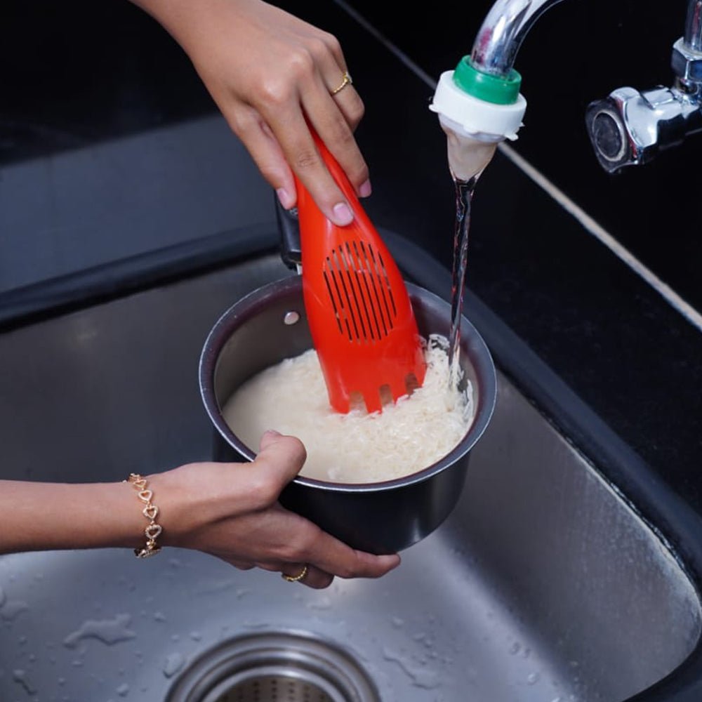 Rice Sieve – Multifunctional Washer & Strainer Spoon | SparkleTidy
