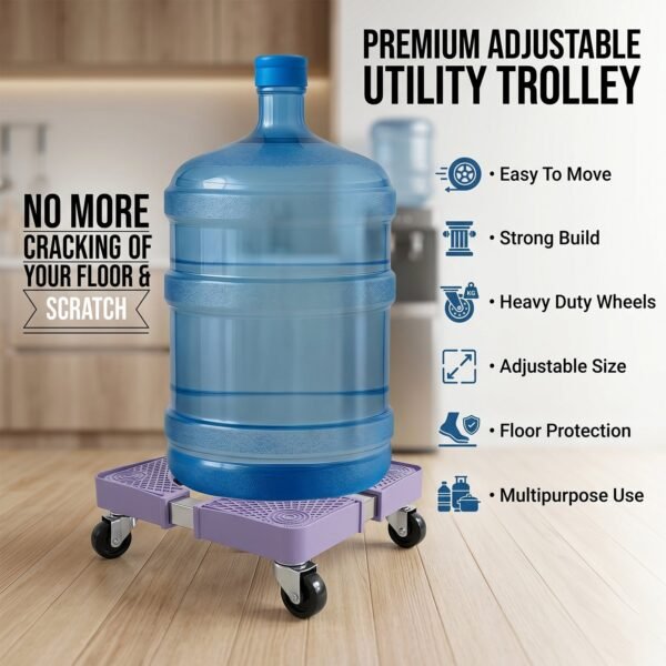 Adjustable Multipurpose Stand with Wheels – Easy Movable Appliance Base