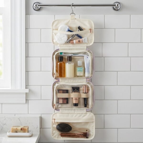 Hanging Travel Toiletry Bag – Multi-Pocket Organizer for Easy Packing