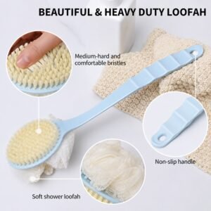 Long Handle Shower Brush – Gentle Exfoliation for Deep Clean