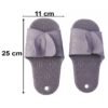 Massage Bath Slippers with Foot Scrubbing Bristles for Daily Bathroom Use (1 Pair)