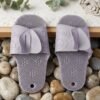 Massage Bath Slippers with Foot Scrubbing Bristles for Daily Bathroom Use (1 Pair)