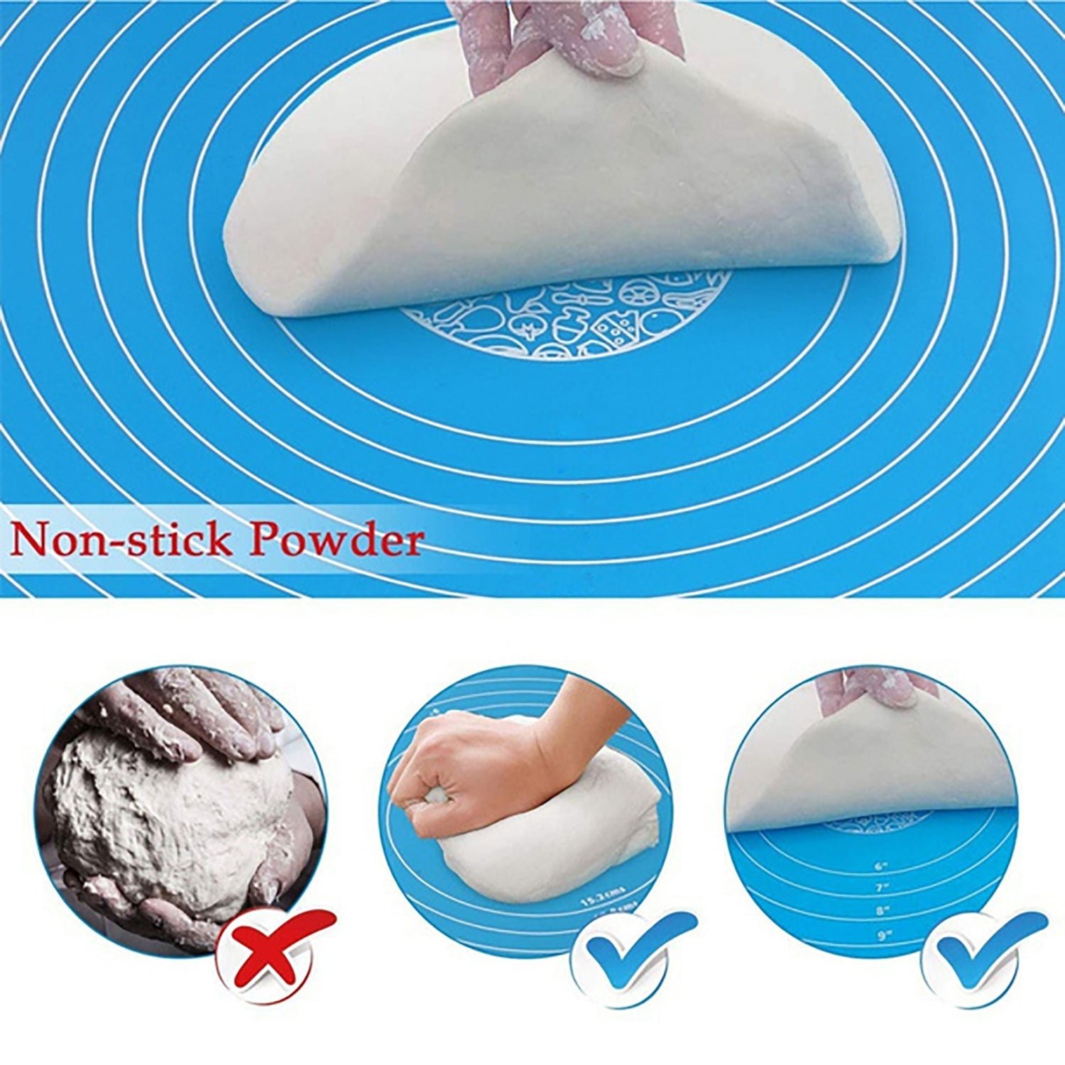 233503 Silicone Baking Mat – Non-Stick Dough & Fondant Rolling | Dish Verse