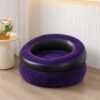 Inflatable Sofa Bed Chair with Foot Pump for Indoor and Outdoor Relaxation (1 Pc)