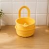 Plastic Hanging Kitchen Sink Drain Basket and Food Strainer with Handle (1 Pc)