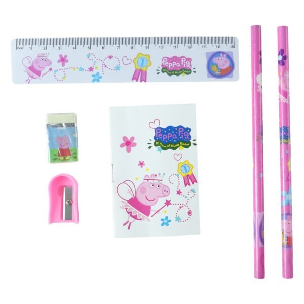 6-in-1 Student Stationery Combo Kit with Pencils, Ruler and Pouch for Kids (1 Set)