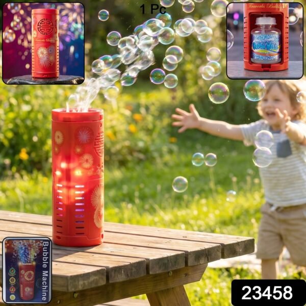 Bubble Machine Toy – Portable LED Bubble Blower for Kids
