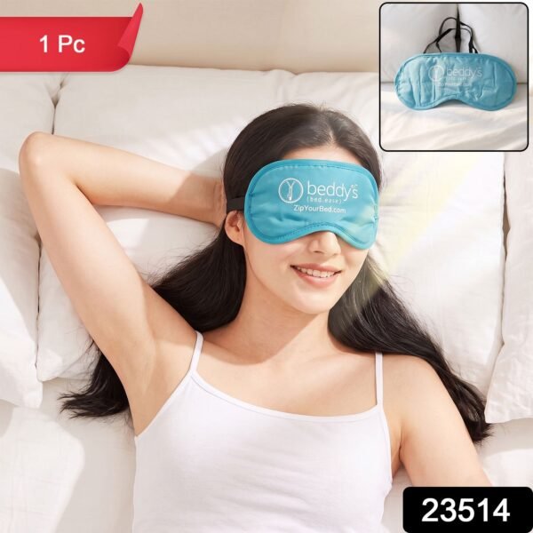 Soft Sleep Eye Mask Light Blocking Padded Eye Cover with Elastic Strap (1 Pc)