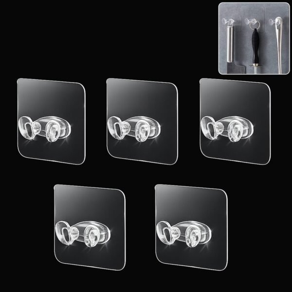 Adhesive Wall Hooks – Strong Hold & No Damage Walls