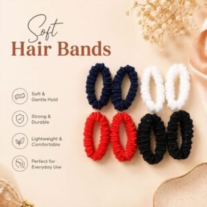 Elastic Hairband Set – Gentle Grip & Vibrant Colors for All-Day Hold