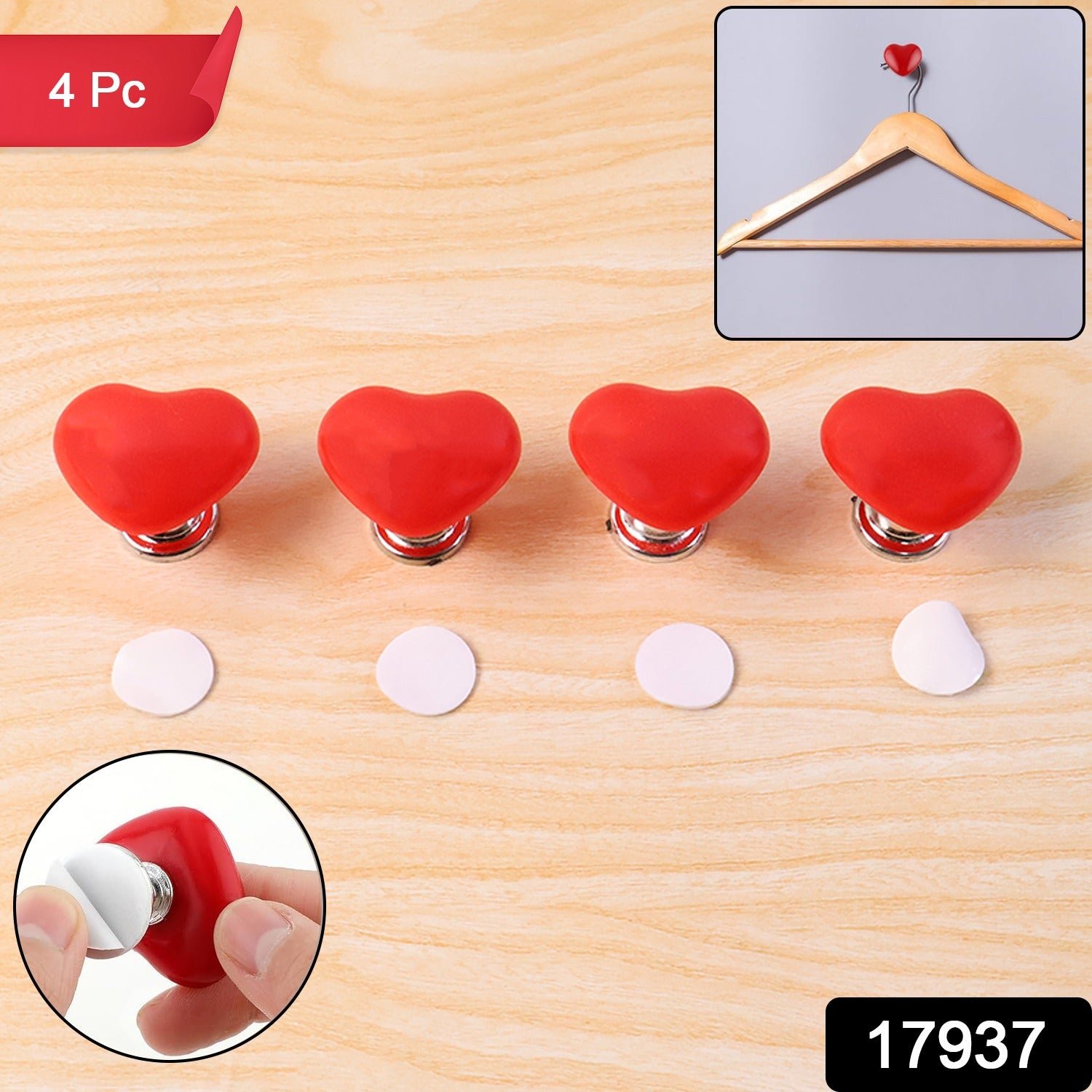 Heart-Shaped Toilet Flush Button – Stylish & Durable 4 Pc Set