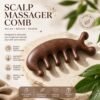 Wooden Scalp Massager Comb – Promotes Hair Growth & Relaxation