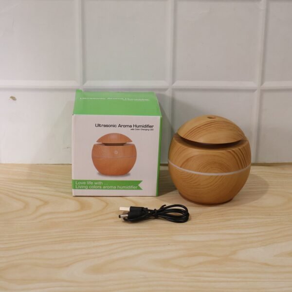 Ultrasonic Aroma Diffuser – Compact 200ml with Color LED Light