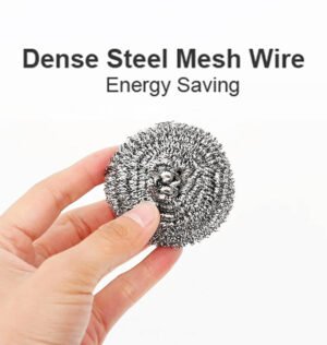 Stainless Steel Scrubber – Heavy-Duty Utensil Cleaning (6 Pack) | Velvet Wipe