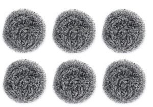 Stainless Steel Scrubber – Heavy-Duty Utensil Cleaning (6 Pack) | Velvet Wipe