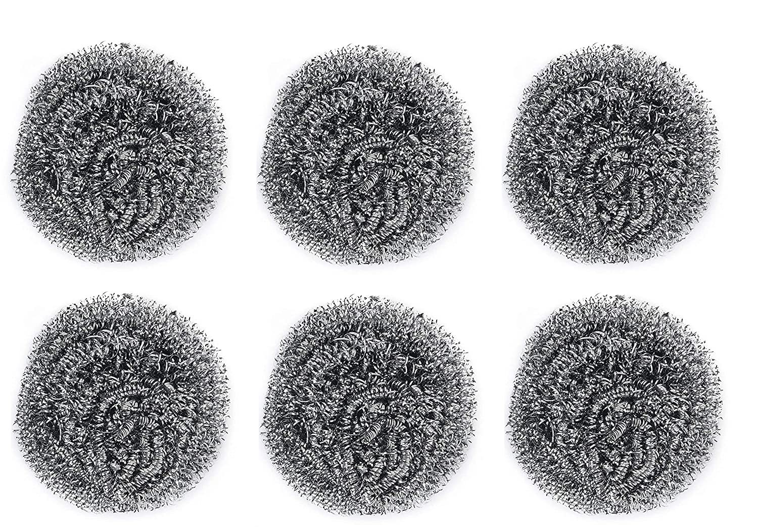 Stainless Steel Scrubber – Heavy-Duty Utensil Cleaning (6 Pack) | Velvet Wipe