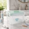 Plastic Medicine Storage Box – Secure Locking & Portable Design