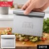 Small Stainless Steel Dough Scraper Cutter 15 x 12 Cm with Scale (1 Pc)