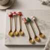 Golden Cartoon Spoon Set – Stylish & Durable Tableware