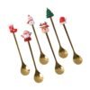 Golden Cartoon Spoon Set – Stylish & Durable Tableware