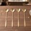 Mini Golden Serving Spoon Set – Elegant Stainless Steel Design