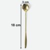 Mini Golden Serving Spoon Set – Elegant Stainless Steel Design
