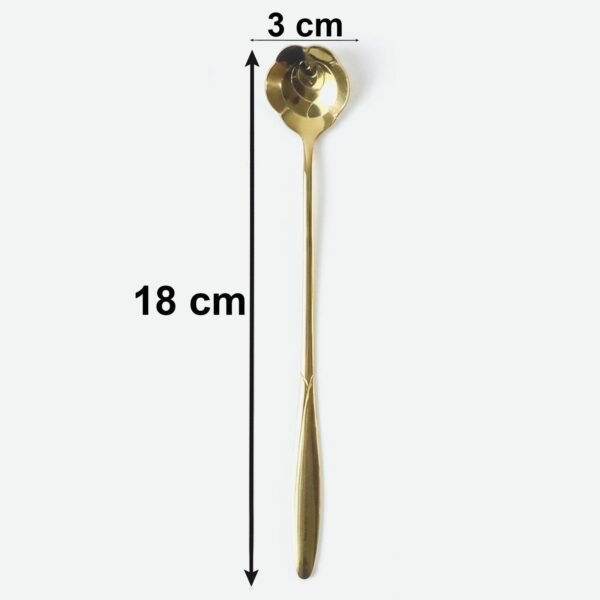 Mini Golden Serving Spoon Set – Elegant Stainless Steel Design