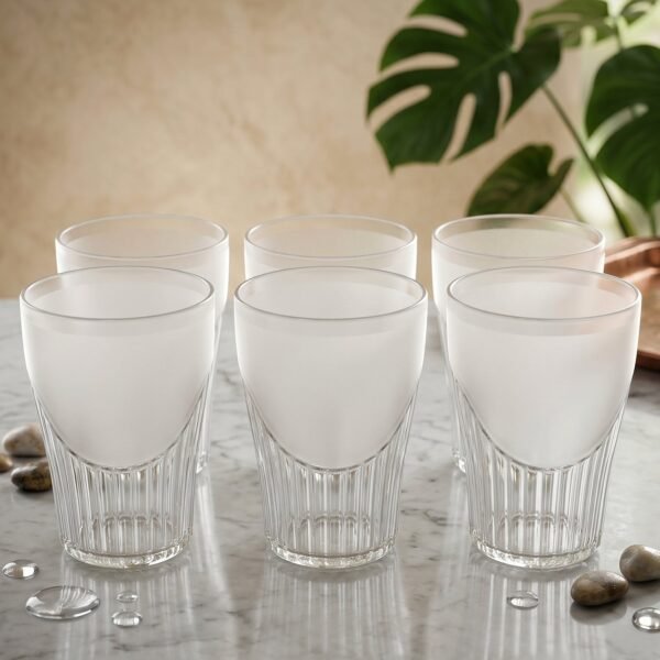 Unbreakable Plastic Juice Glass Set – Safe & Stylish Drinkware for Home