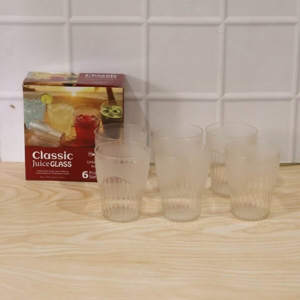 Unbreakable Plastic Juice Glass Set – Safe & Stylish Drinkware for Home